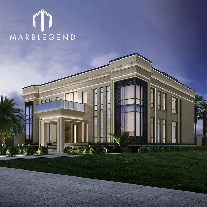 Luxury modern villa design architecture cladding exterior wall design service