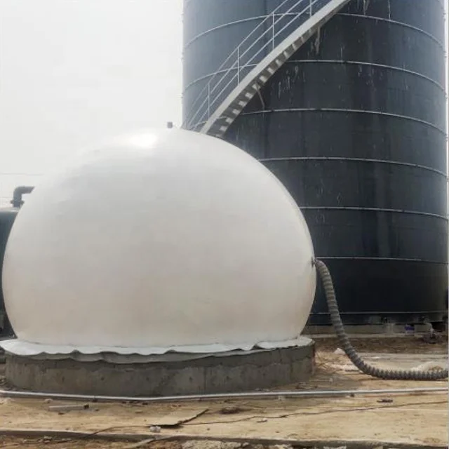 Резервуар для хранения воды из биогаза и навоза в