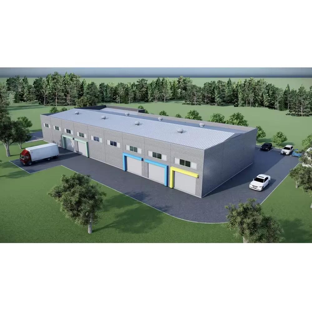 Prefabricated steel structure plant building metal frame factory fast build workshop building