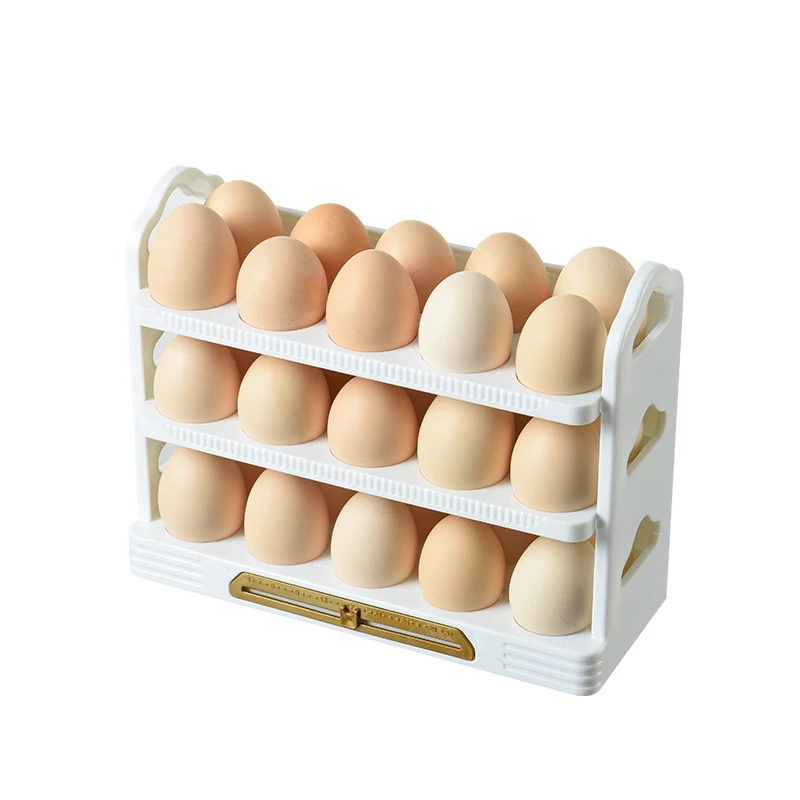 New design Egg Box Household Refrigerator Organizer Container Egg Storage Box kitchen Egg Keep Fresh Rack Tray