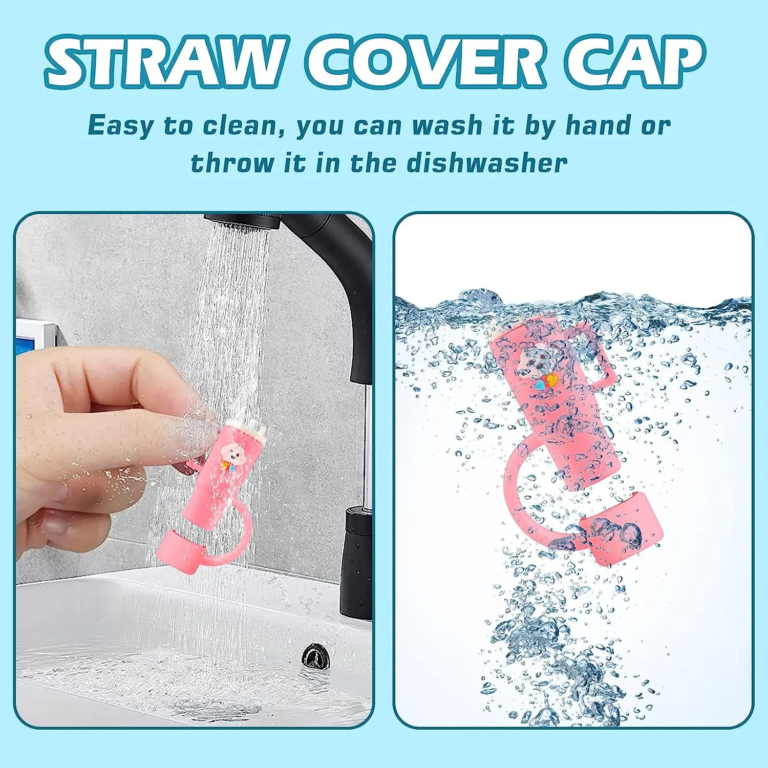 Straw Covers Cap for Stanley Cup,10mm Cloud Straw Cap for Stanley Straw Tip