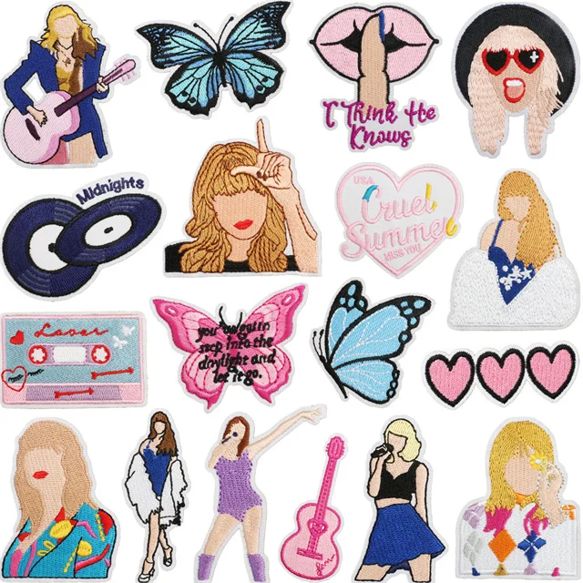 Fashion ROCK STAR Taylor  Queen CD Clothing Accessories Clothes  Embroidery  Iron on Patches