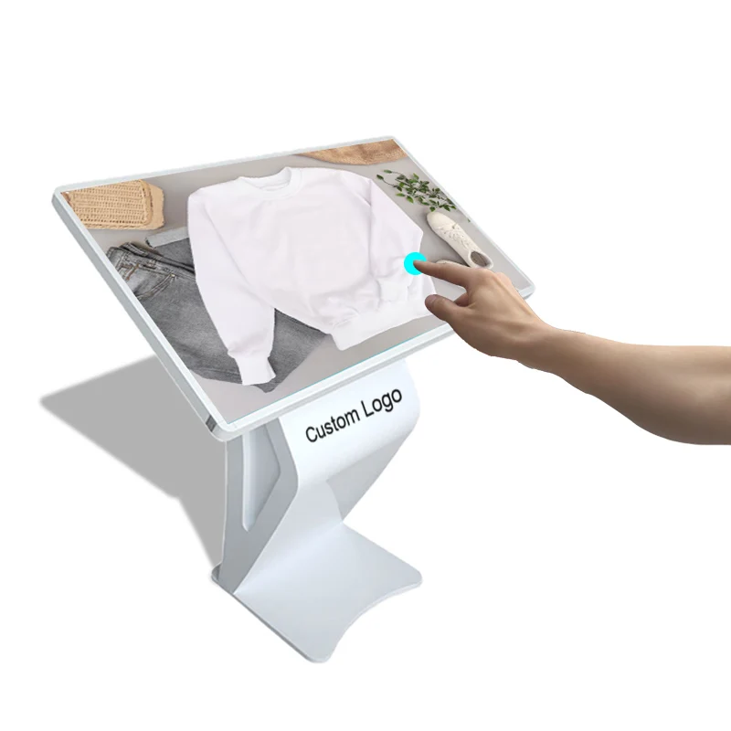 55 inch Floor standing horizontal information kiosk wifi lcd android infrared touch screen digital signage interactive kiosk