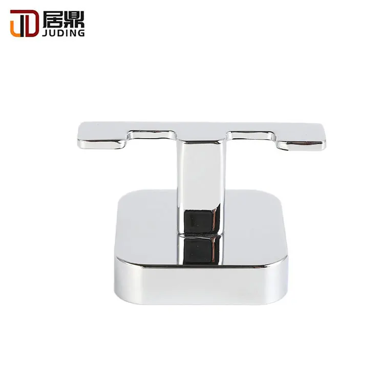 Hardware Hot Sale Wall Mounted Bathroom Chrome Clothing And Towel Double Robe Hook