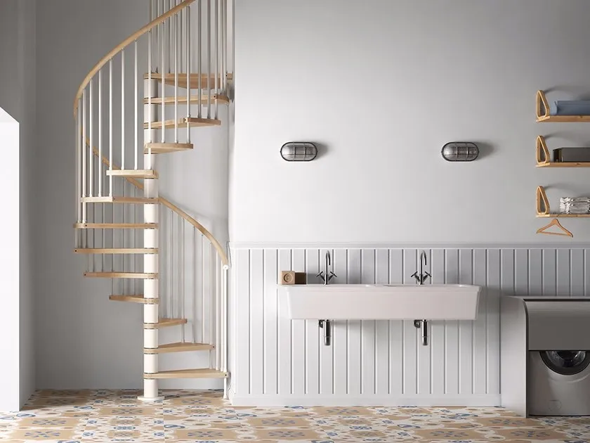 Orient New  Design Indoor Galvanized with Coating Modern Style Hotel Use Outdoor Steel Structure  Metal Spiral Staircase