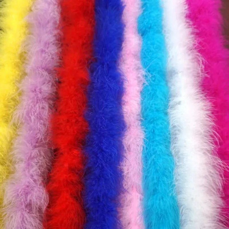 Hot Selling Turkey Feather Trim Good Quality Feather Tape Full Down Turkey Marabou Feather Boa For clothing/party/wedding stage