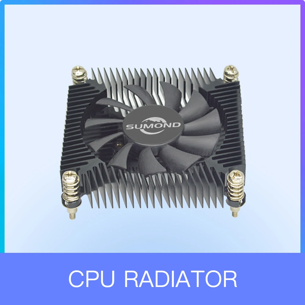 OEM cooler 4Pin computer aluminum cpu radiator 1U cooler fan CPU cooler for CPU with LGA 1151/1150/1155/1156