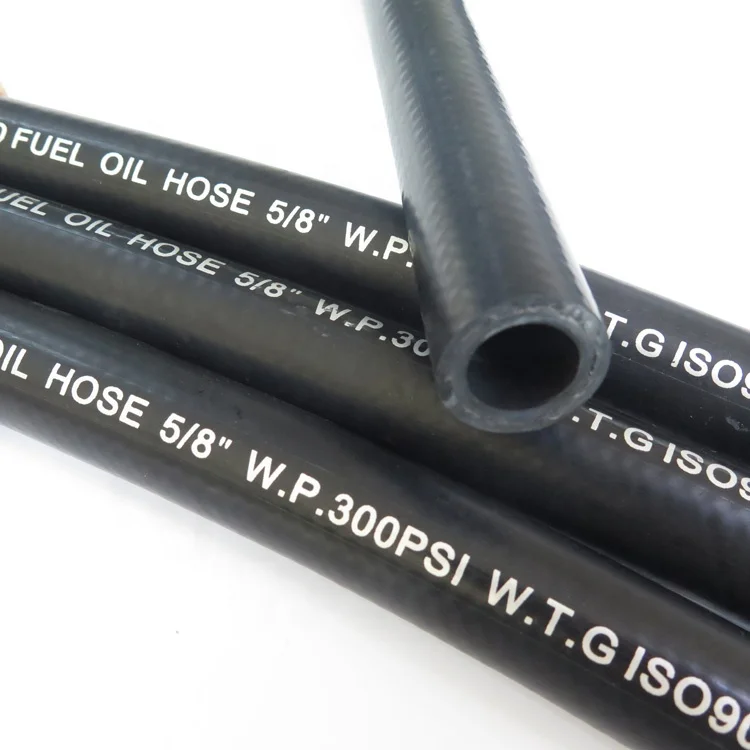 SAE J30r7 5/16 дюймов волокна плетеные провода усиленная нитриловые автомобиля топливный шланг