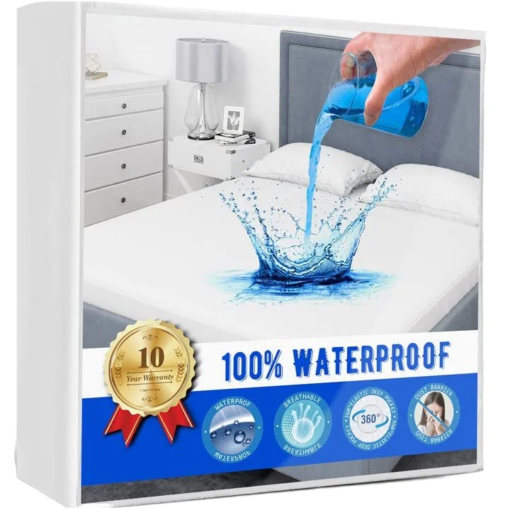 Premium Terry Cotton Cooling Bed Bug Proof Waterproof Hypoallergenic Water Proof Mattress Protectors