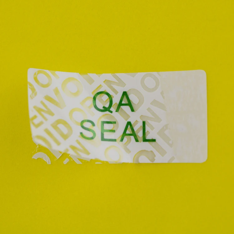 White Matt OPEN VOID Paper Label with Residue Total Transfer