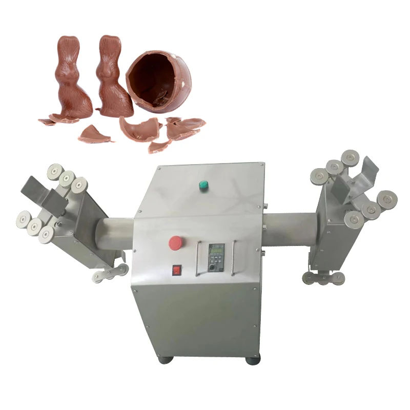 Commercial hollow chocolate easter eggs spinning swing machine chocolate machine manufacturing equipment