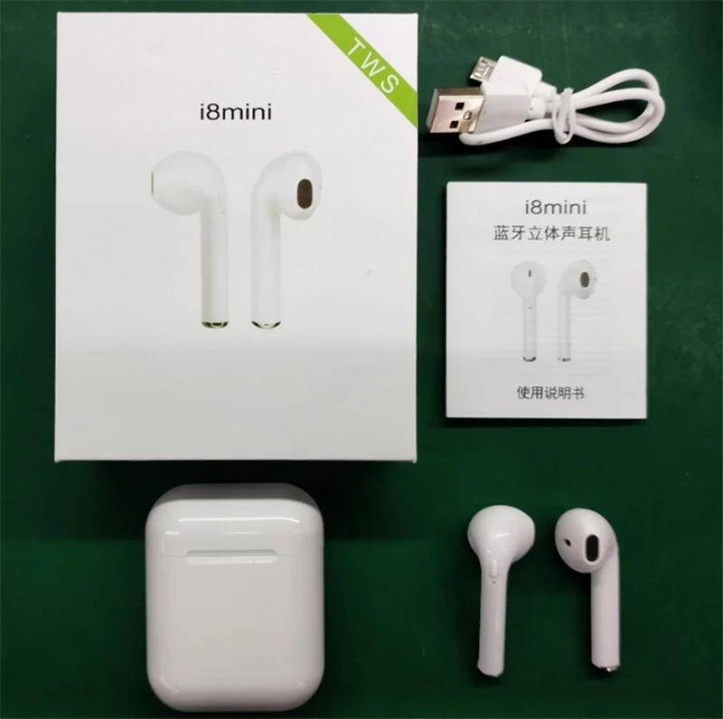 i8 Mini Magnetic Charging High Quality Stereo Sports Earbuds TWS Truly Wireless BT 5.0 Earphones i8mini, i9s,i18