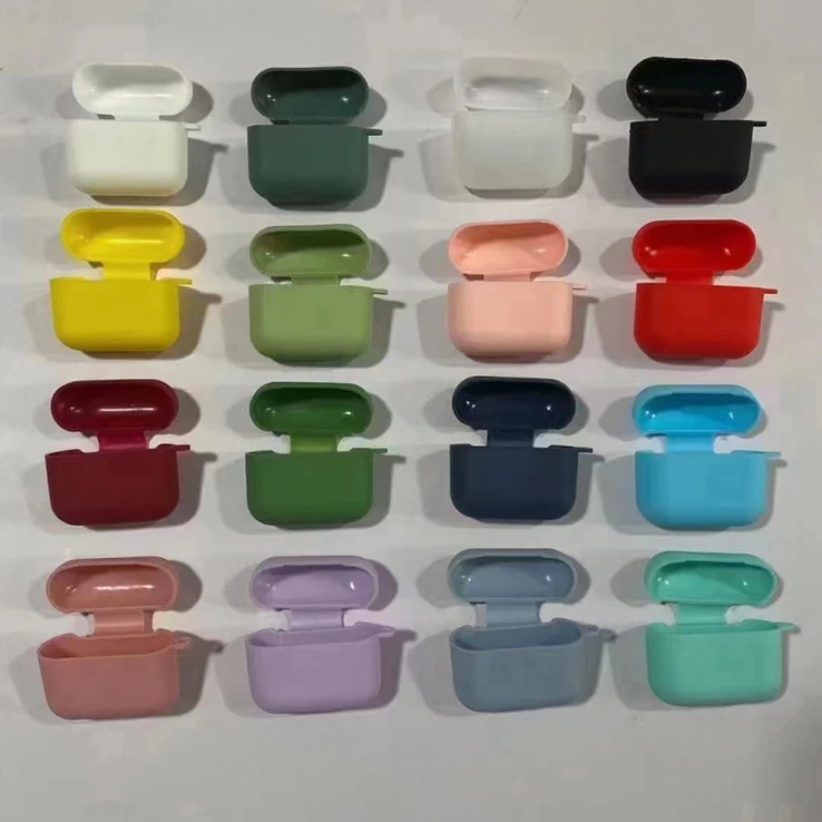 Водонепроницаемый Мягкий силиконовый чехол для Airpods с логотипом на заказ брелоком 1/2 и 3 Pro