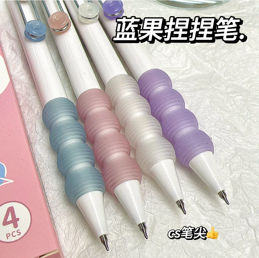 Оптовая продажа Экологически чистая 0 5 мм синяя ручка с гелевыми чернилами 3D мягкая черного цвета металлическим зажимом для рекламных акций