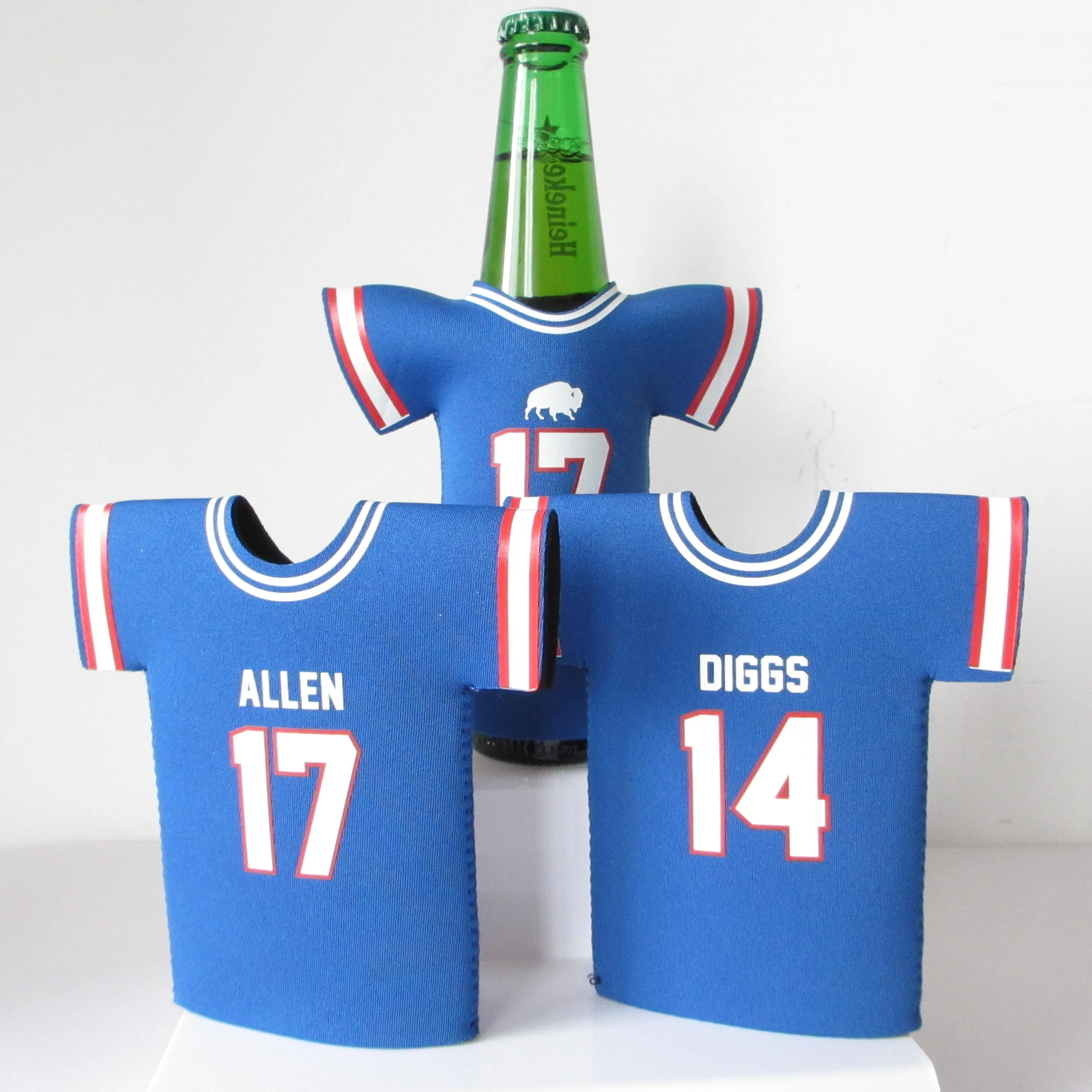 Custom Multicolor Neoprene T-shirt Insulated Holder Cooler Beer Wine Bottle Jersey Can Cooler Bag