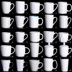 China Manufacturer Wholesale Heat Transfer Printing White Ceramicmug Tazas De Ceramicaes Cup Coffee Ceramic coffes Cups