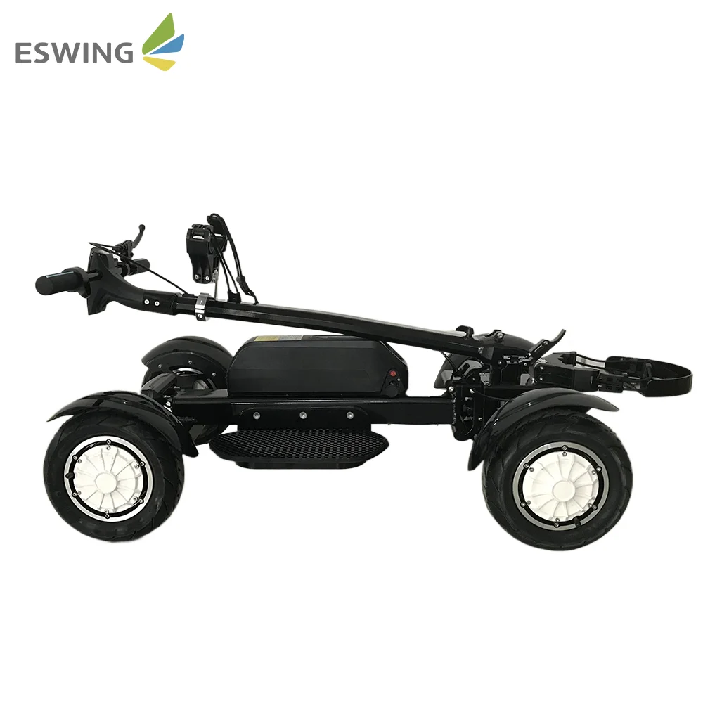 Easy Foldden Four Wheels Electric Push Golf Buggy 4 Wheel Golf Cart Scooter