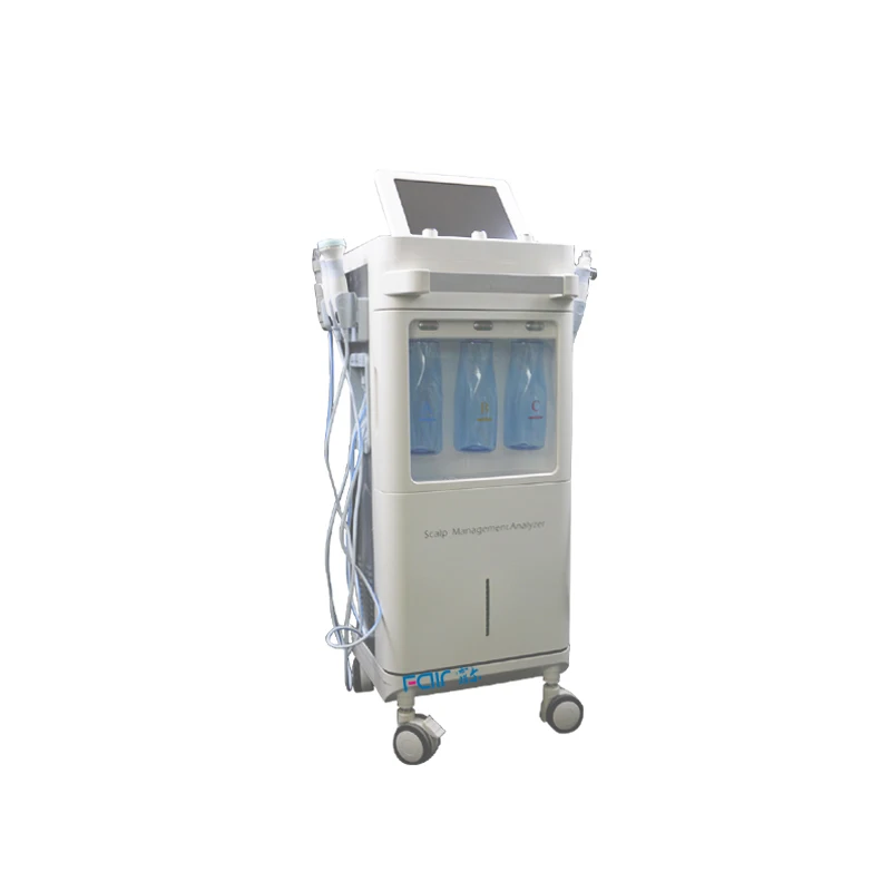 Hydrodermabrasion Skin Scalp Management Hydration Deep Cleaning Skin  Pore Magnifying Examiner Analysis Facial machine