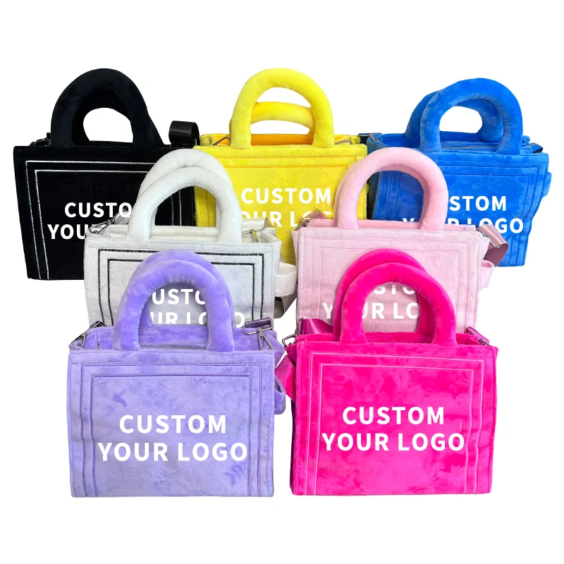 2023 Purses And Handbags Designer Handbags Famous Brands Luxury Fashion Custom Embroidered Fur Small Terry Cloth Tote Bag