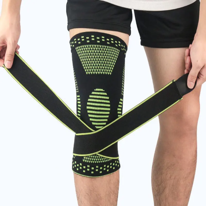 Strap pressure sports knee pads Running basketball mountaineering cycling badminton knee pads