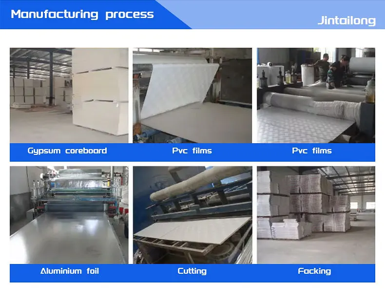 7mm pvc laminated gypsum ceiling tiles and gypsum ceiling board  suspended ceiling production line for mid-east market