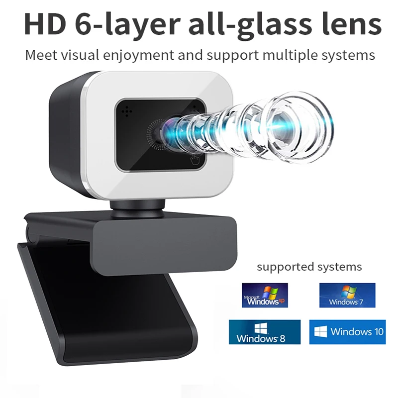 HD 1080p Webcam Conference Business Streaming Webcam Wide Angle Webcam