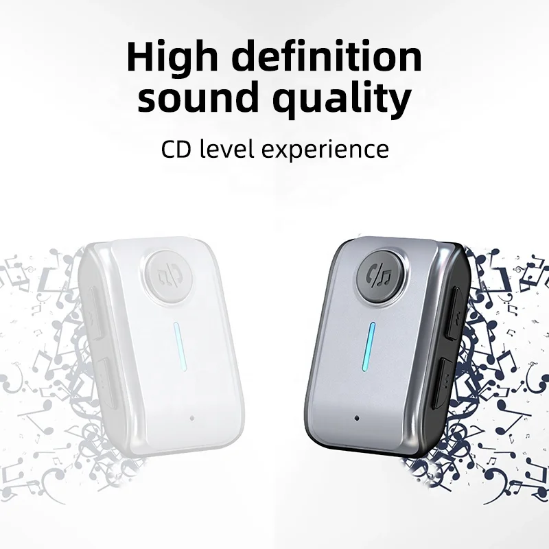 Bluetooth 5.3 Car Kit Adapter 3.5mm aux Hands Free stereo wireless music bluetooth Audio Receiver For Car TV Earphone