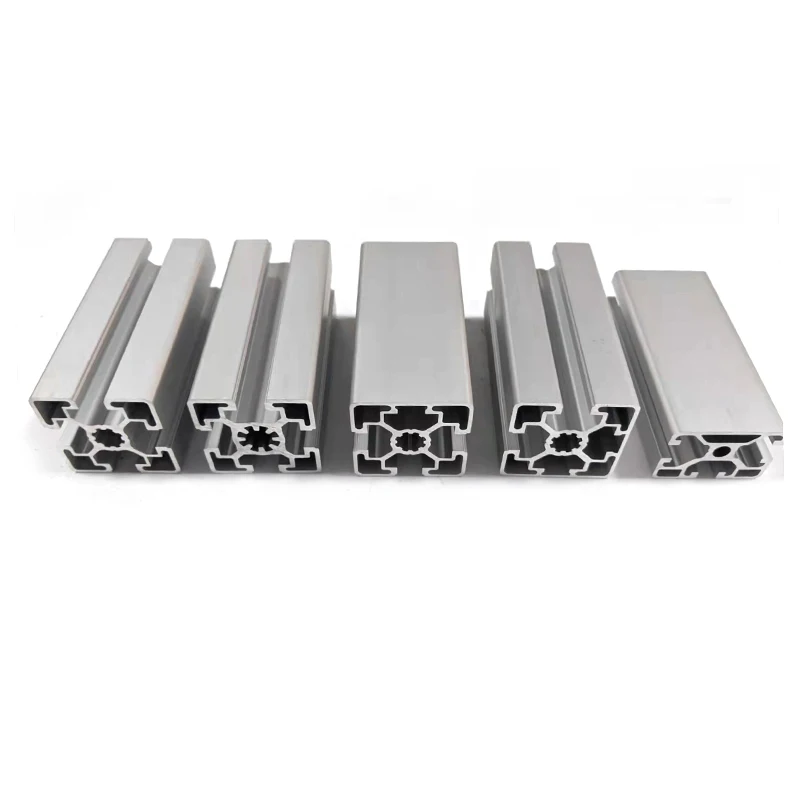 Manufacture Supplier Stock 4060 V-Slot Aluminium Extrudability Silver White Aluminum Square Profile