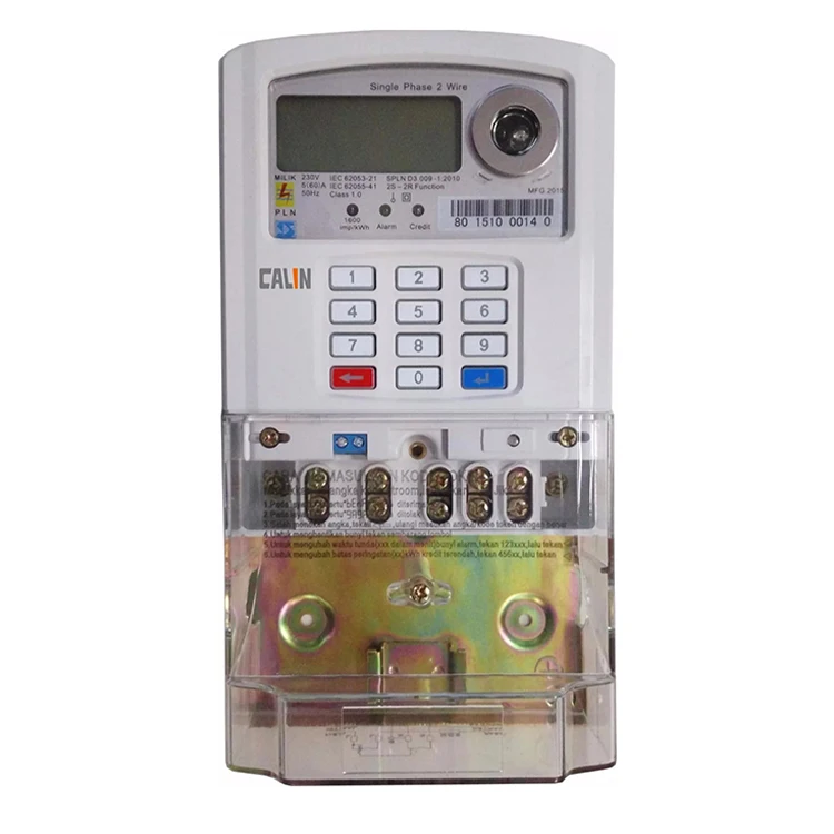 Smart Single Phase Digital Prepaid Card Electricity Energy Meter Prepaid Energy Meter