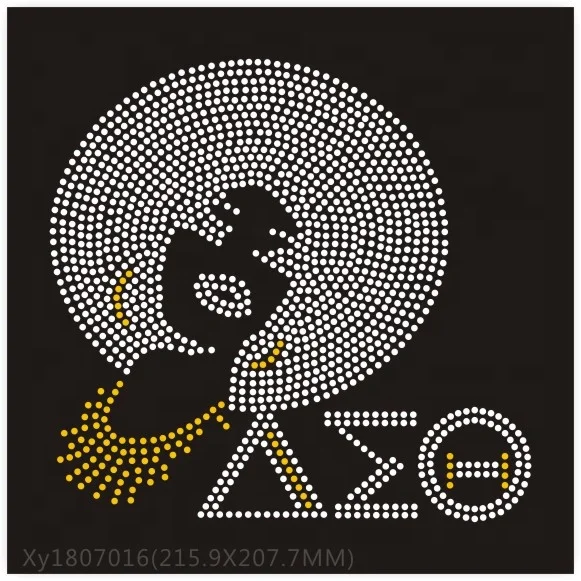 Fashion Girl Rhinestone  Jewels Crystal heat transfer for tshirt