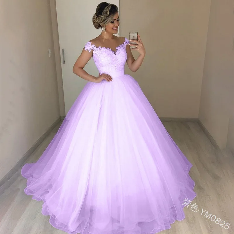 
High quality new elegant sexy fluffy tail lace simple style bridal wedding dress 