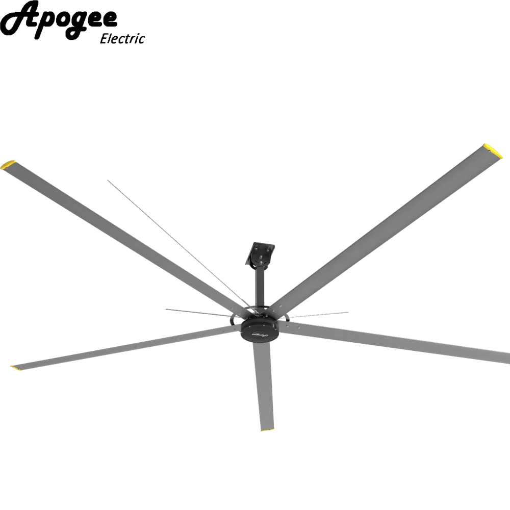 Энергосберегающие алюминиевые лезвия 24ft hvls, большие промышленные потолочные вентиляторы