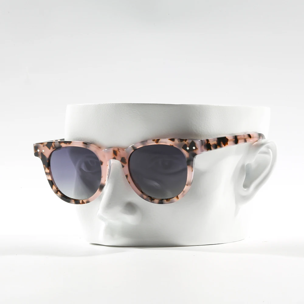 GS5030 wholesale new arrival sunglasses custom logo brand fashionable round acetate polarized sun glasses sunglasses