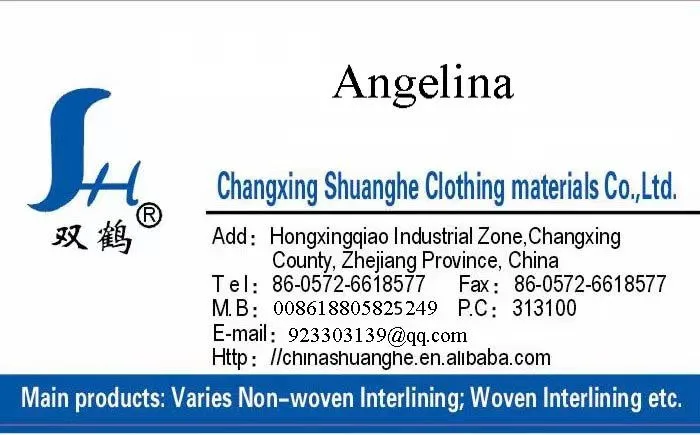 Factory slight moist Interlinings coating fusible linings Adhesive Woven interlining