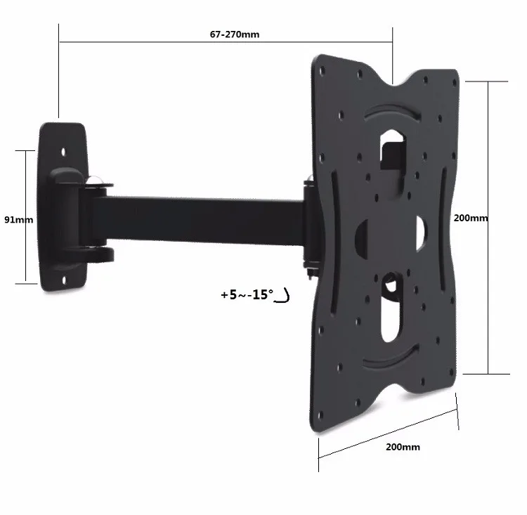 Fit for 17--42 inch screen Adjustable Swivel TV Wall Bracket