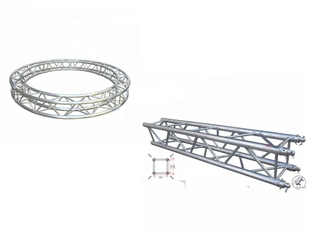 B30-QR Circular square tubes for special customized style in multipurpose shape truss wall thickness 50*2mm