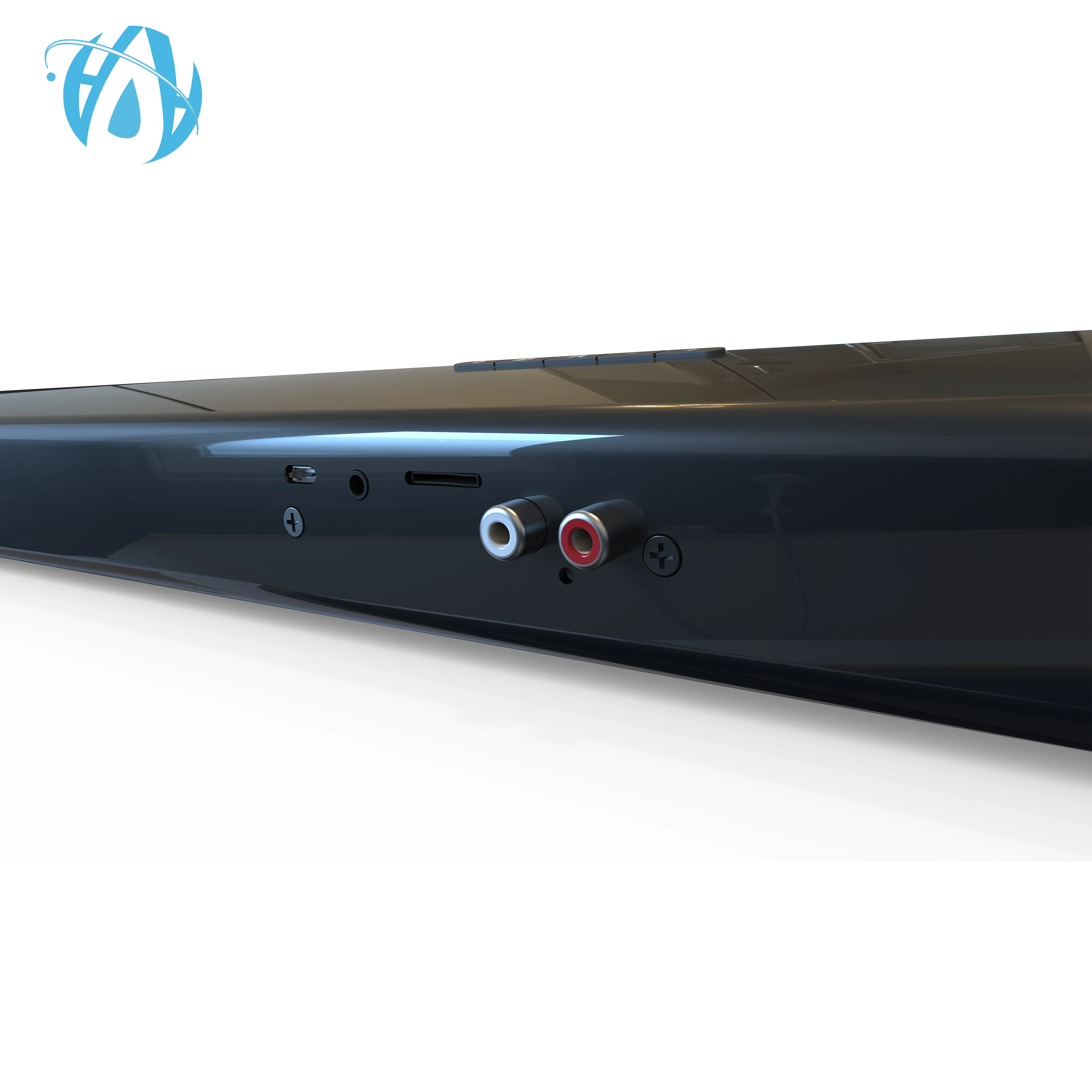 slim small tv mini Speaker for TV Sound bar 2.0 Channel Wired & Wireless Bluetooth Batteries, Best for Indoor Outdoor Use