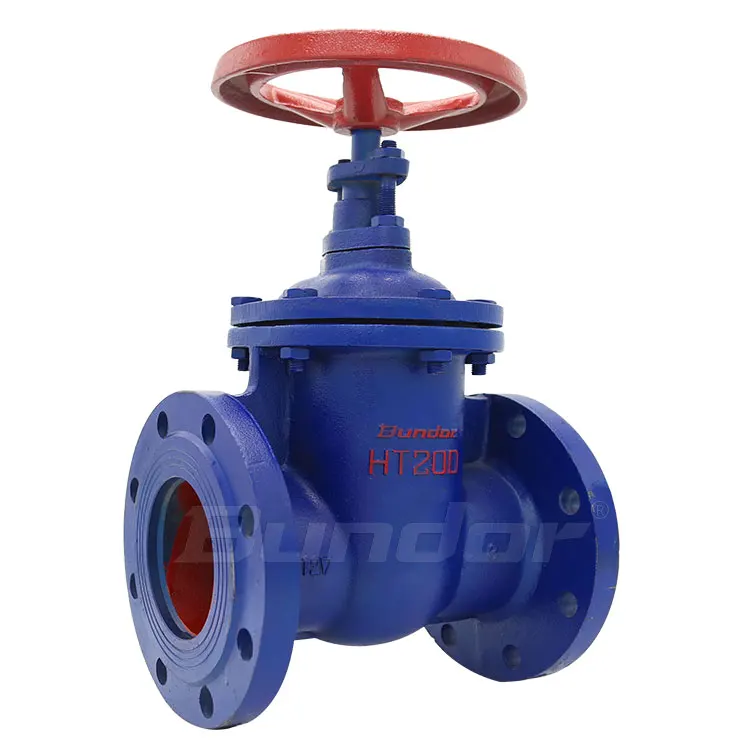 
Bundor GGG50 DIN Gost F4 ductile iron flanged gate valve with prices non rising stem hard seal Gate Valve 