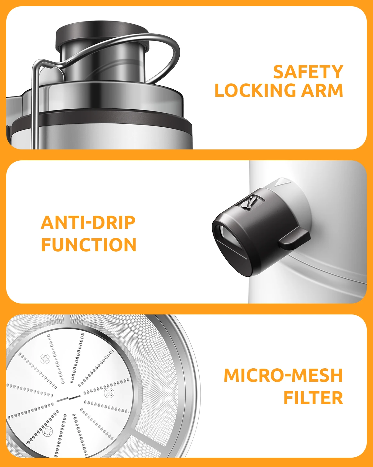 500ml Juice Cup Centrifugal portable juicer electric juicers 1.5l Slag Bucket + Anti-drip Juice Machine