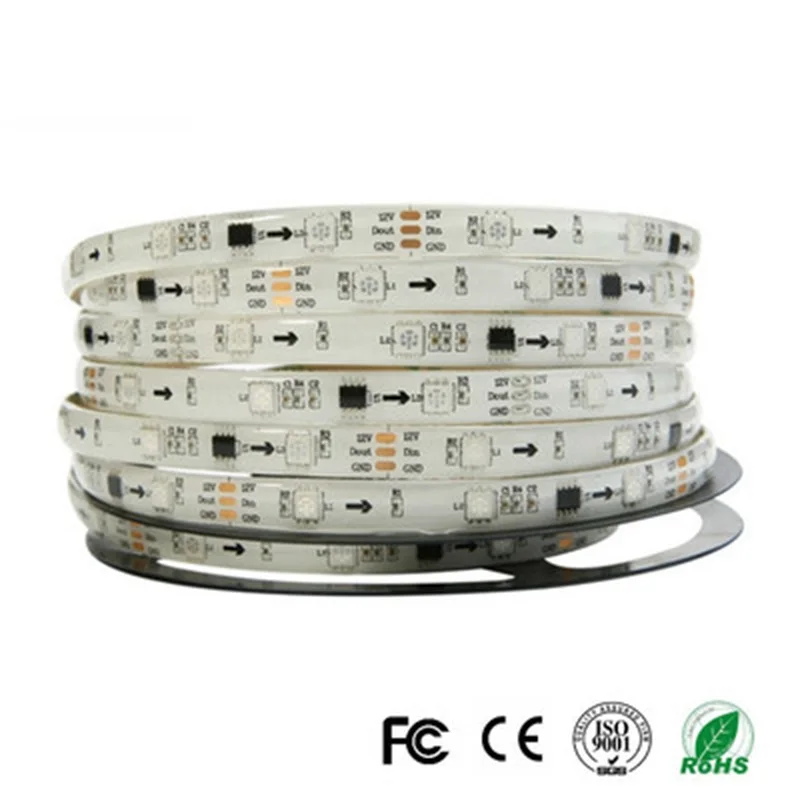 
BSOD 5050 SMD 60LED / M Input 12V Safety G / F Tape White Warm RGB Flexible 3M Sticker 500M / Box DIY Light Strip 