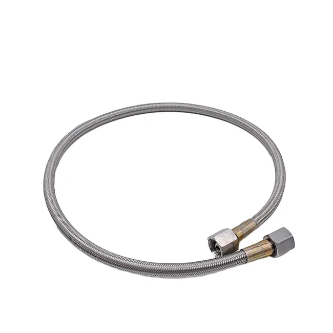 Ss Braided Ptfe Hose High Temperature Resistance Fuel Oil Hose Line  PTFE metal hose