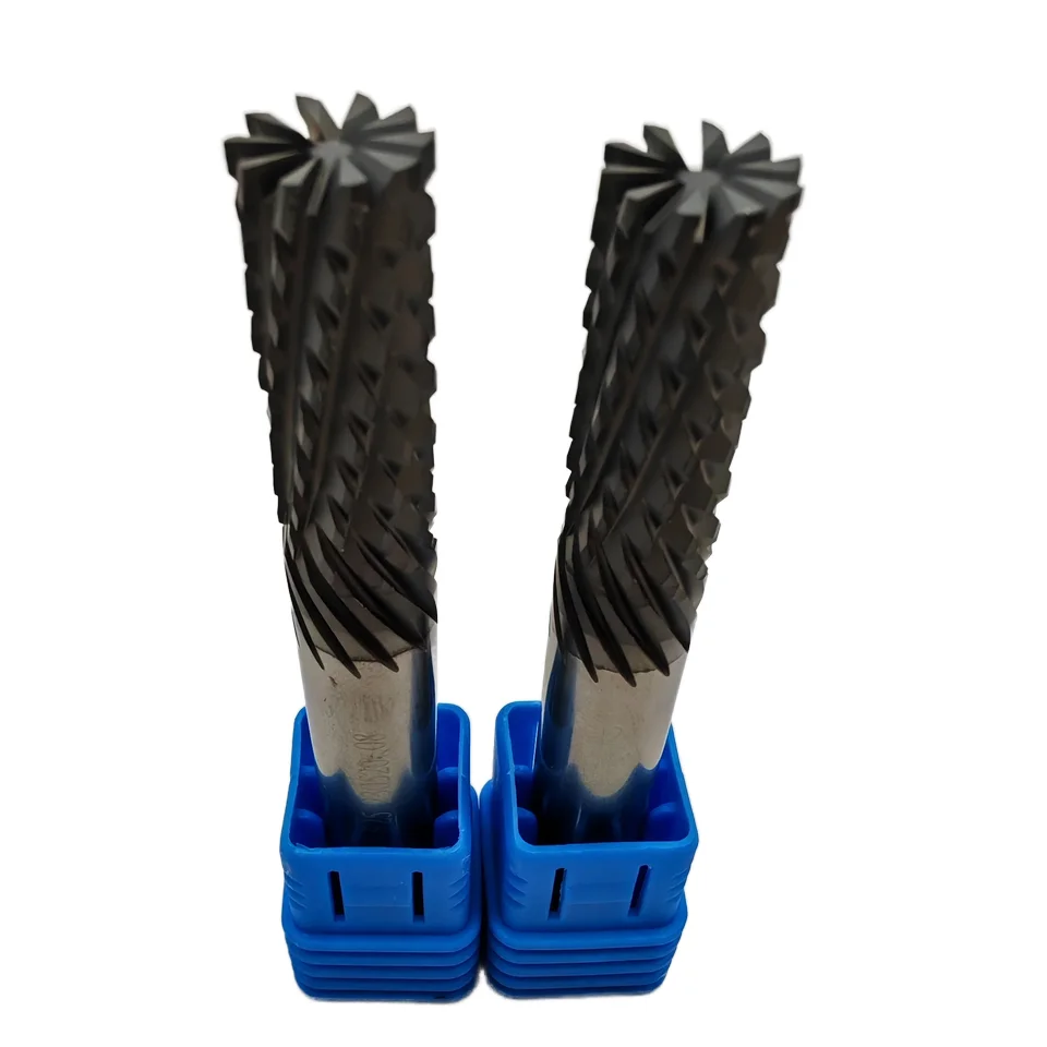 Customized support corn milling cutter corn teeth end mill diamond coated for processing graphite and glass fiber