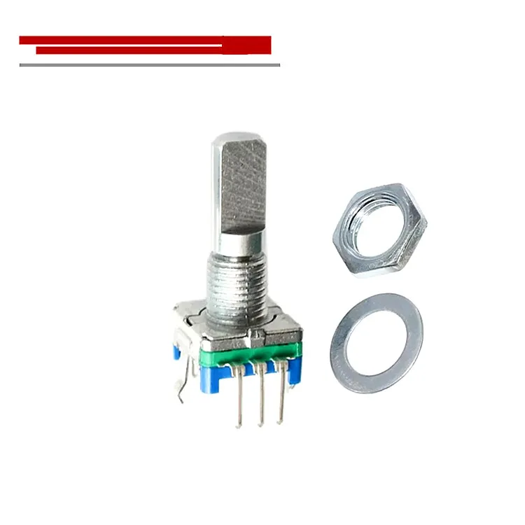 New original EC11 rotary encoder knob 15mm 20mm half shaft handle speaker audio digital potentiometer with switch