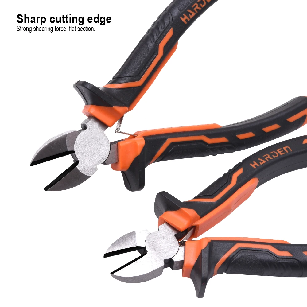 HARDEN Professional 3pcs Set Long Nose Pliers Combination Plier Cutting Plier 200mm Carbon Steel with OEM Customization Support