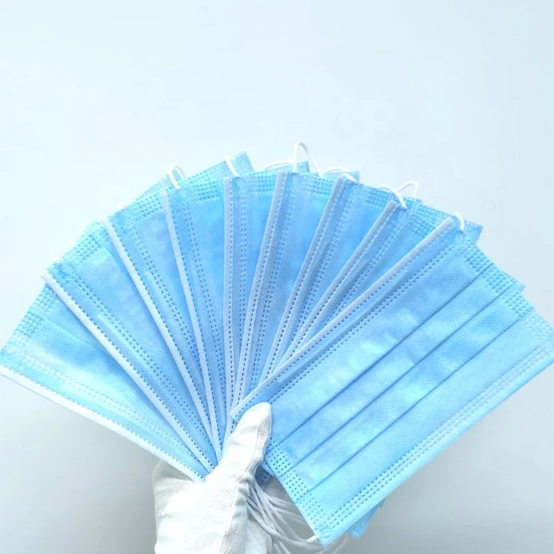 CE Perfect Disposable Medical Dust Mouth Surgical Face Mask  Blue OEM face masker