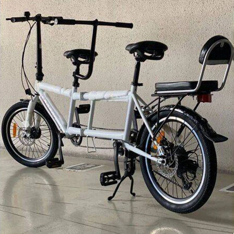 Fashion Folding Family Bike Recreation Sightseeing Bicycle 3 Person Tandem Bike
