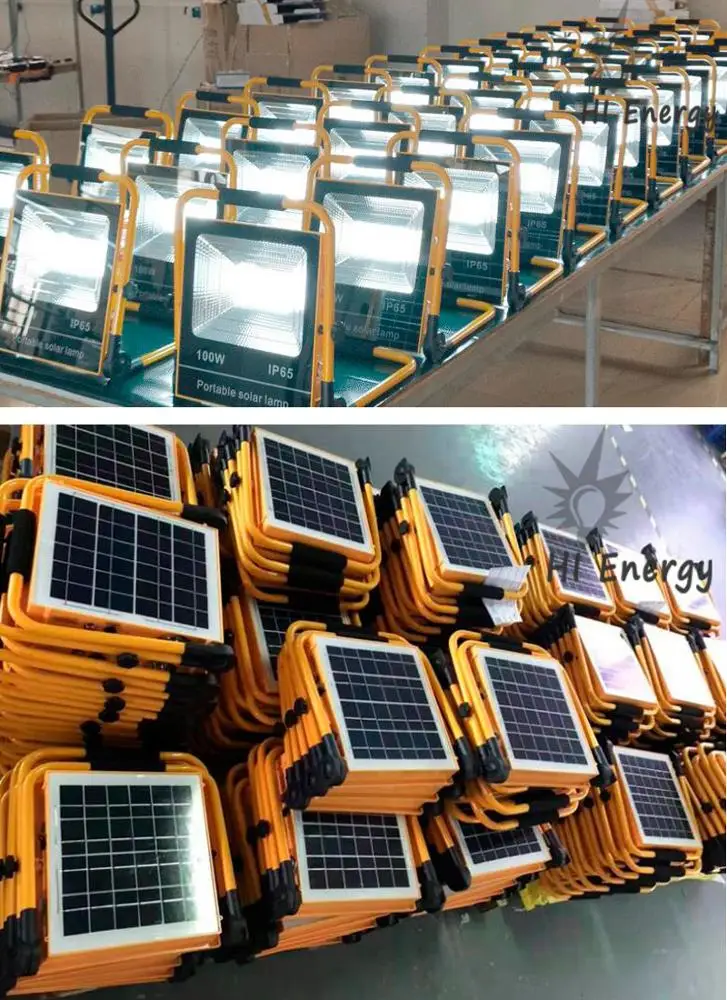 Hienergy 100W Portable mobile solar emergency charging light system