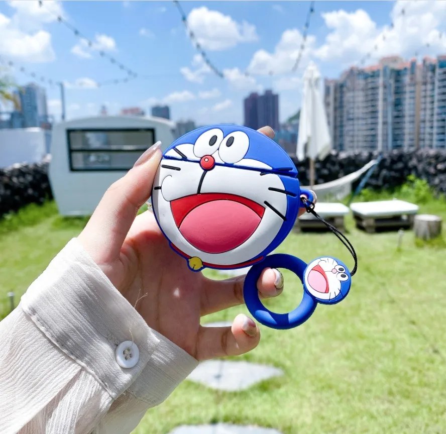 For Airpods 1 2 Pro 3D Cartoon Dora emon Case Cover Shell