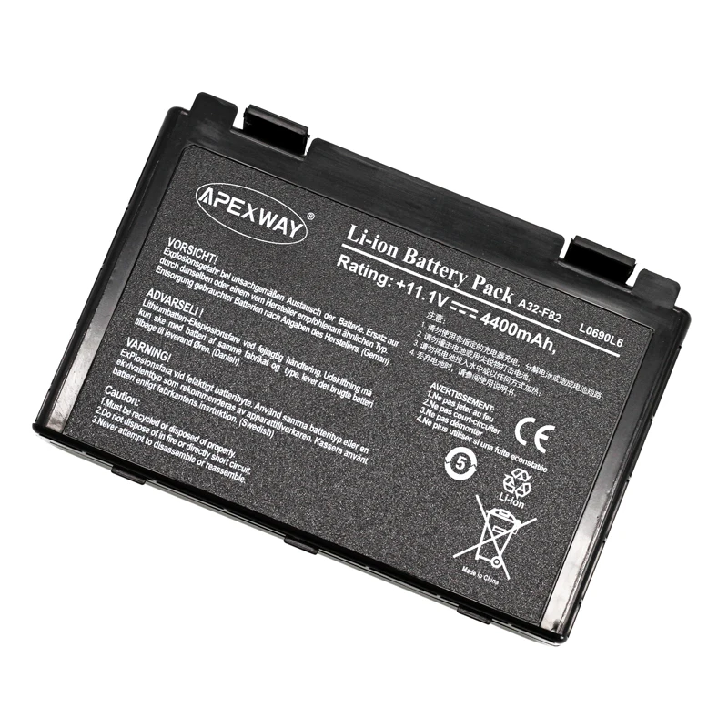 6600mAh 11.1V Laptop Battery for Asus a32-f82 a32-f52 a32 f82 F52 k50ij k50 K51 k50ab k40in k50id k50ij K40 k50in k60 k61 k70