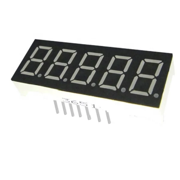 Custom 0.56 inch custom 7 segment led parrot green display 0.36 inch 7-segment 6 digit big led display module